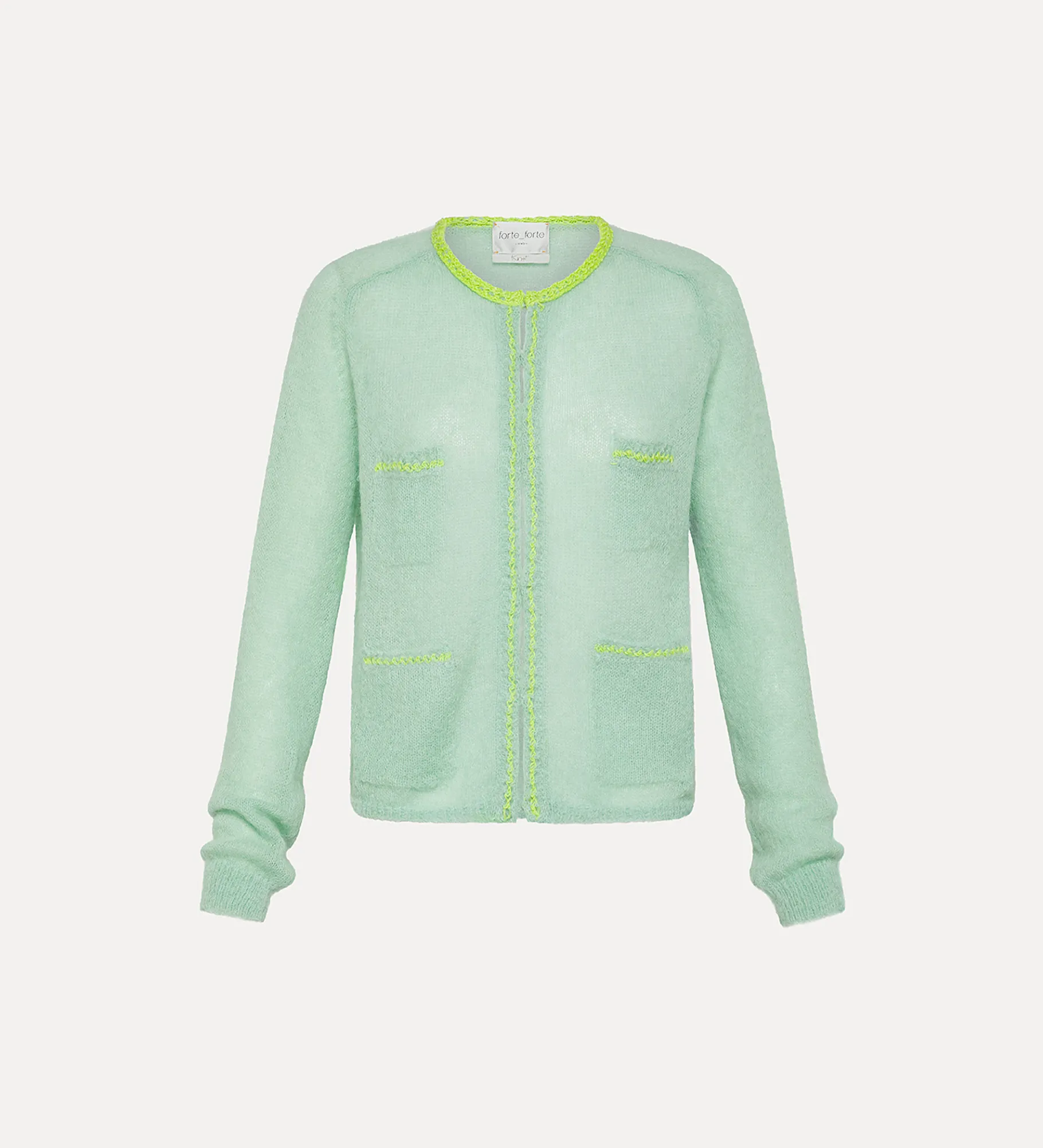 forte_forte alpaca cardigan in light blue breeze^ Knitwear