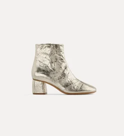 forte_forte ankle boot in crackled leather platino^ Shoes