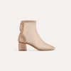 forte_forte ankle boots in a beige–pink diamanté mesh cipria^ Shoes