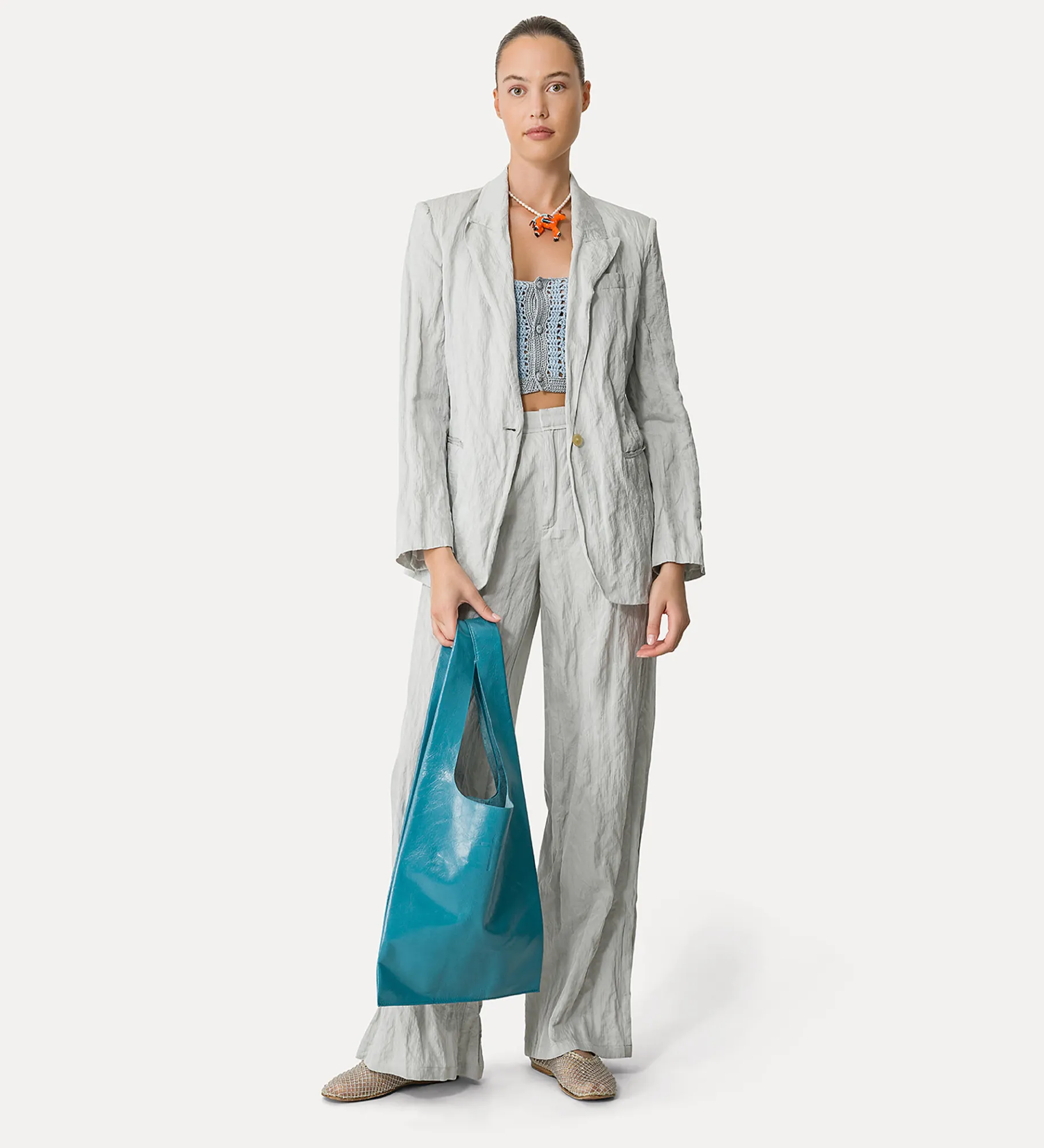 forte_forte bag in calfskin peacock^ Bags And Belts