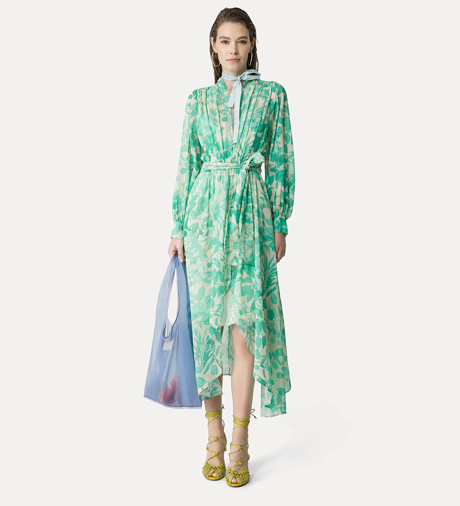 forte_forte bag in light–blue tulle nuage^ Bags And Belts