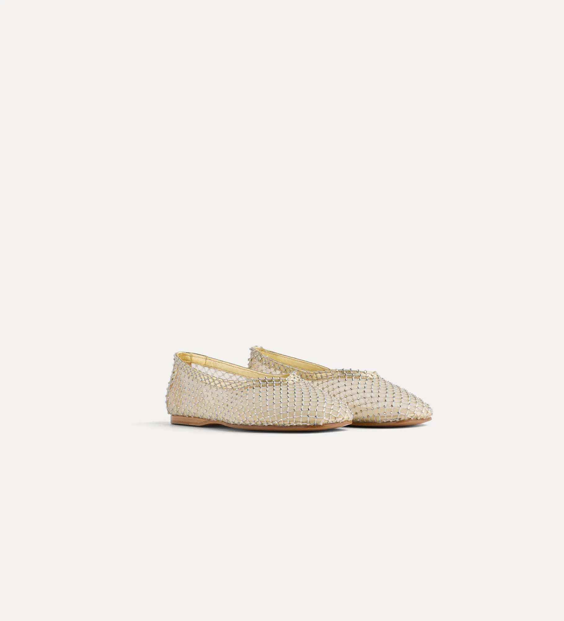forte_forte ballet flat in diamanté mesh stone^ Shoes