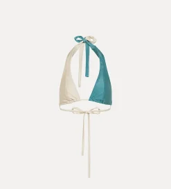 forte_forte bikini top in colour–block jersey acqua^ Beachwear And Lingerie
