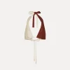forte_forte bikini top in colour–block jersey cacao^ Beachwear And Lingerie