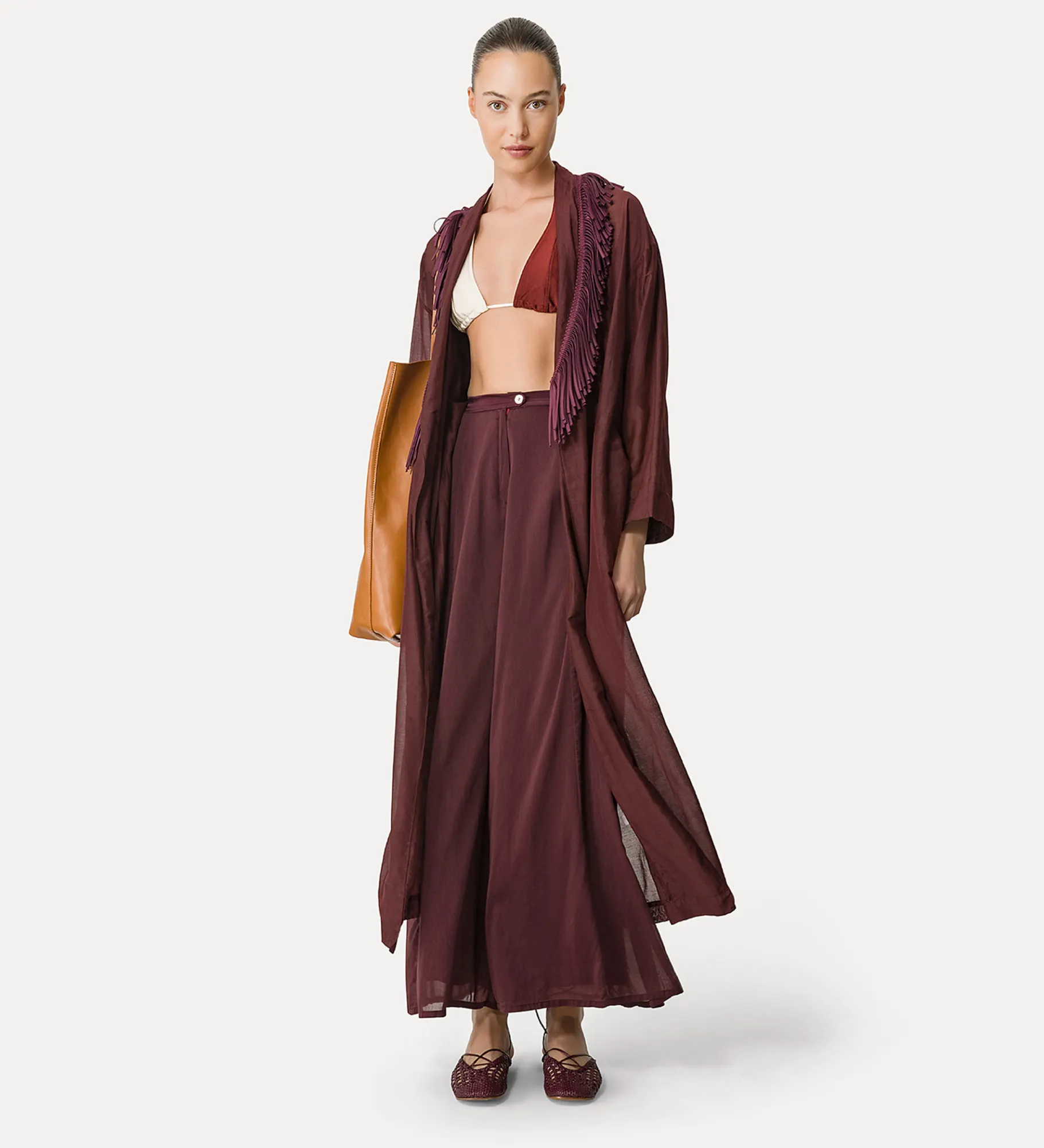 forte_forte bikini top in colour–block jersey cacao^ Beachwear And Lingerie