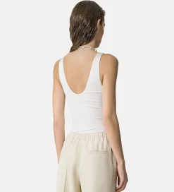 forte_forte bodysuit in jersey bianco^ Beachwear And Lingerie