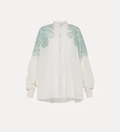 forte_forte bohemian shirt with inlay detailing rugiada^ Shirts