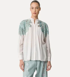 forte_forte bohemian shirt with inlay detailing rugiada^ Shirts