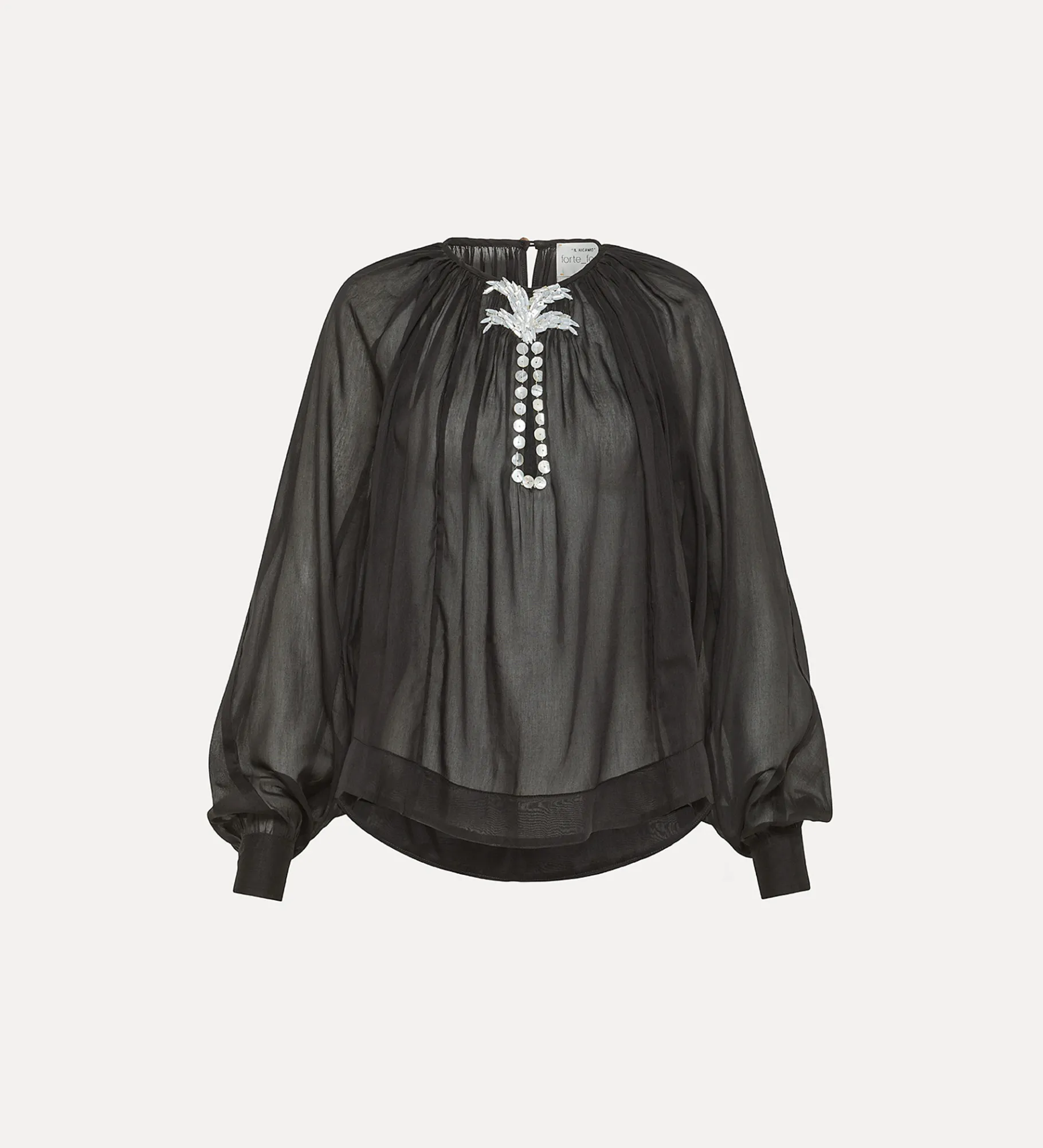 forte_forte boho shirt in black nero^ Shirts