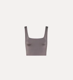 forte_forte bralette in glossy grey jersey lava^ Beachwear And Lingerie | Tops