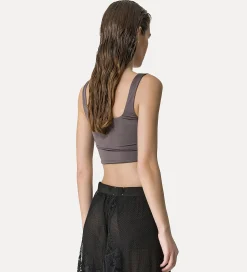 forte_forte bralette in glossy grey jersey lava^ Beachwear And Lingerie | Tops