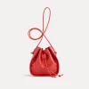 forte_forte bucket bag in supple leather orange^ Bags And Belts