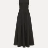 forte_forte bustier dress in poplin nero^ Dresses
