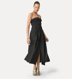 forte_forte bustier dress in poplin nero^ Dresses