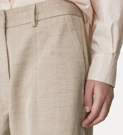 forte_forte cargo pants in a sandy–hued linen blend dune^ Pants