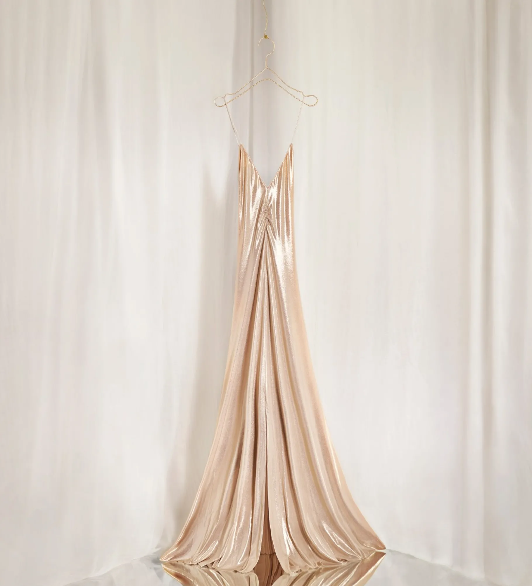 forte_forte chic dress in laminated jersey silver^ Dresses