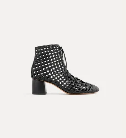 forte_forte chic hand–woven ankle boot nero^ Shoes