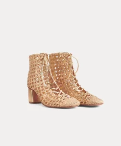 forte_forte chic hand–woven ankle boot rose gold^ Shoes