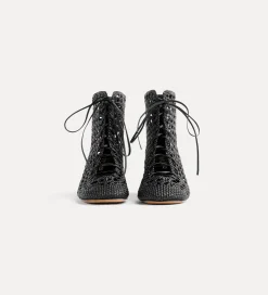 forte_forte chic hand–woven ankle boot nero^ Shoes