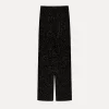 forte_forte chic velvet trousers with glitter polka dots nero^ Pants