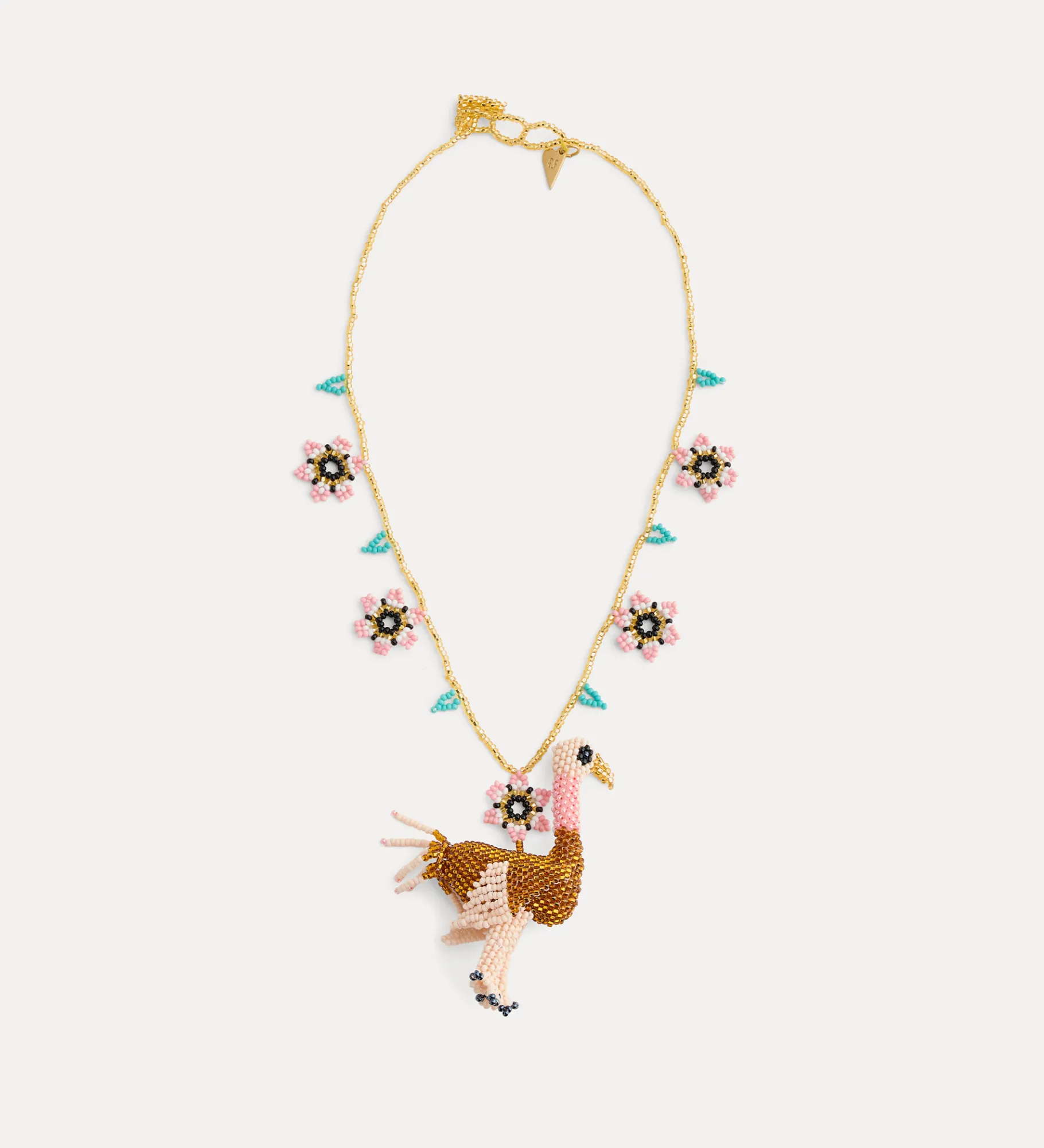 forte_forte collier the “funny ostrich” rose ostrich^ Jewels