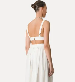 forte_forte cotton bralette bianco^ Beachwear And Lingerie