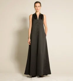 forte_forte couture dress in contemporary duchesse nero^ Dresses