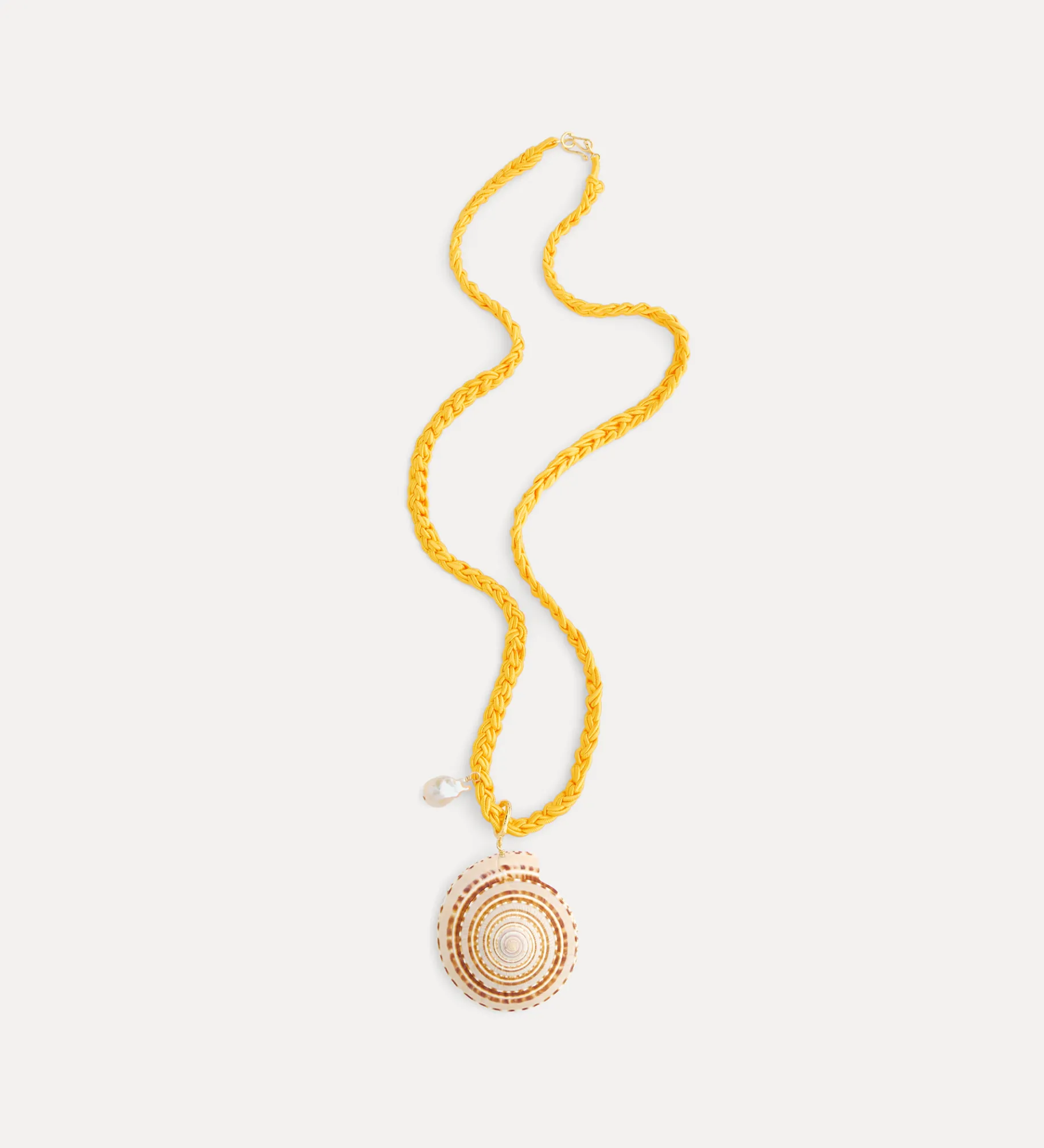 forte_forte crocheted necklace with seashells pistillo^ Jewels