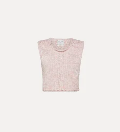 forte_forte cropped vest oyster^ Knitwear