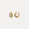 forte_forte dangling earrings with diamanté detailing oro^ Jewels