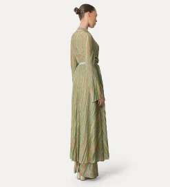 forte_forte dress in lurex–shot jersey with crossover front clorofilla^ Dresses