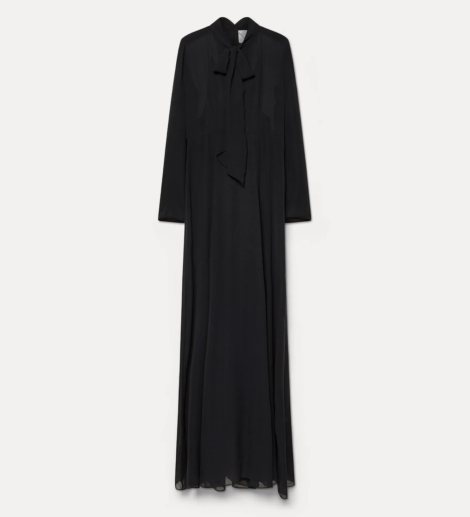 forte_forte dress with bow in silk georgette nero^ Dresses