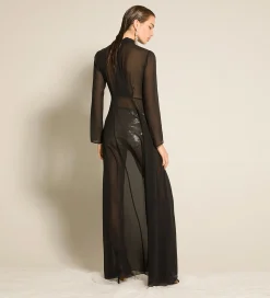 forte_forte dress with bow in silk georgette nero^ Dresses