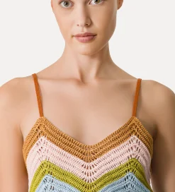 forte_forte dress with crocheted bodice garden^ Dresses