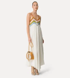 forte_forte dress with crocheted bodice garden^ Dresses