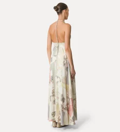 forte_forte dress with spaghetti straps in “the secret garden” print pattern pesco^ Dresses