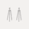 forte_forte drop earrings with crystals crystal^ Jewels