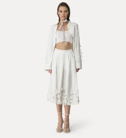forte_forte embroidered cotton shirt bianco^ Shirts