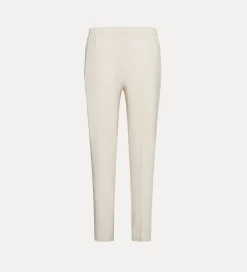 forte_forte essential trousers in stretch crêpe cady ivory^ Pants