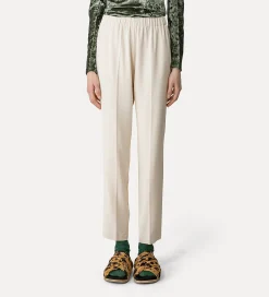 forte_forte essential trousers in stretch crêpe cady ivory^ Pants