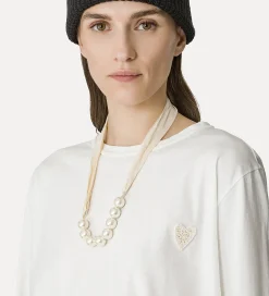 forte_forte essential t–shirt in organic cotton jersey bianco^ Tops
