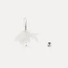 forte_forte feather earrings with crystal embellishment piuma^ Jewels