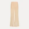 forte_forte flared trousers in satin sole^ Pants
