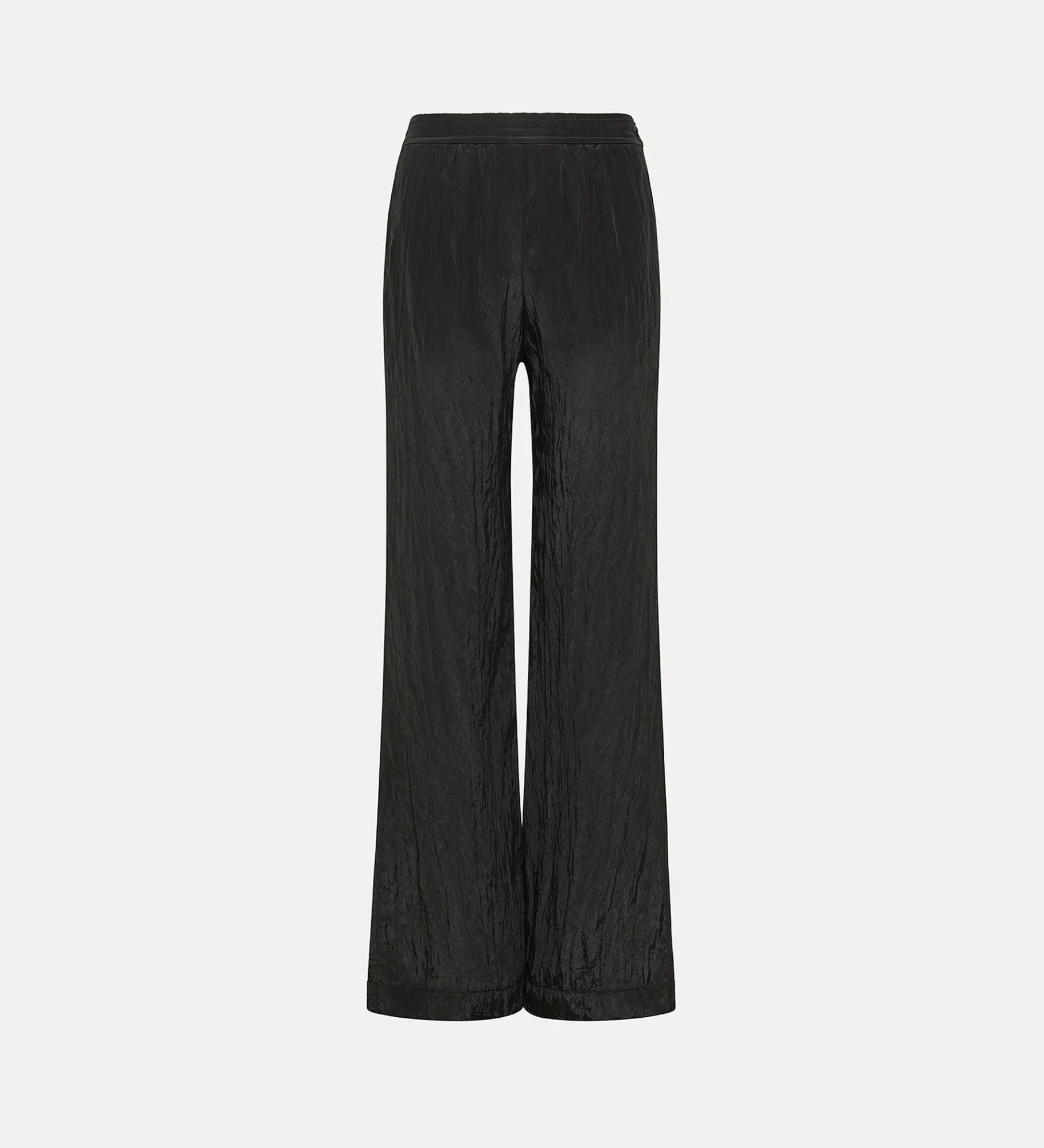 forte_forte flared trousers in satin noir^ Pants