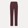 forte_forte flared trousers in slub viscose black orchid^ Pants