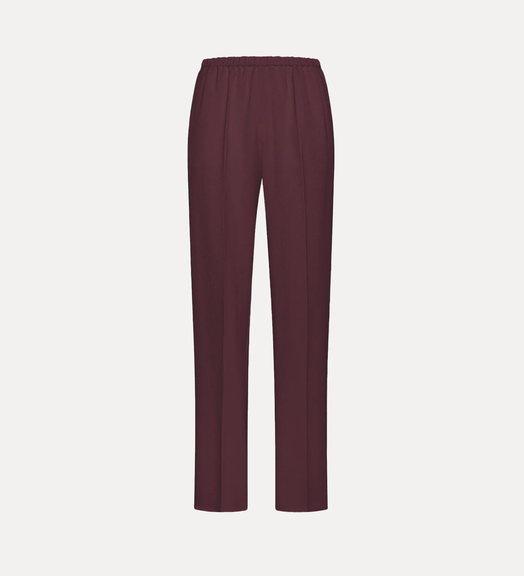 forte_forte flared trousers in slub viscose black orchid^ Pants