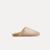 forte_forte flat mesh mule with diamanté detailing nude^ Shoes