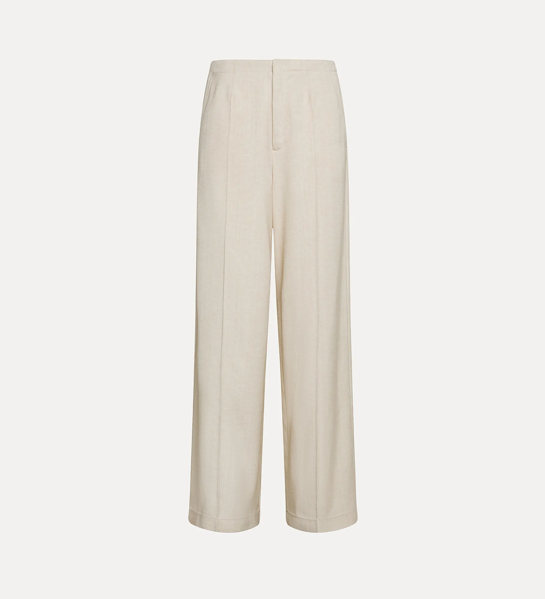 forte_forte flat–front trousers dune^ Pants