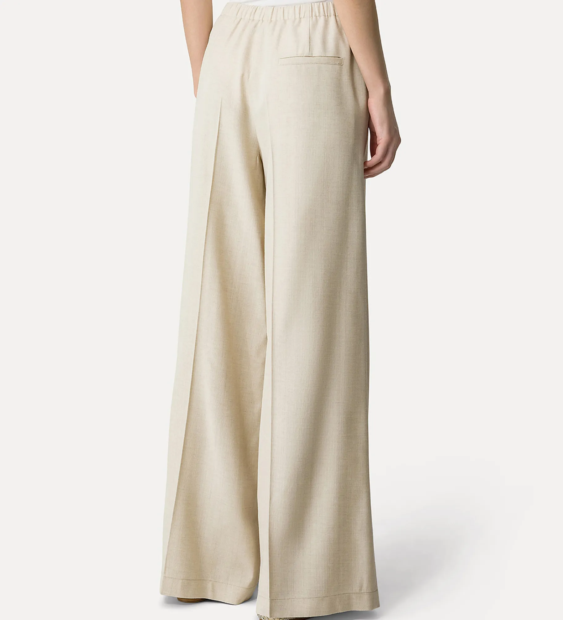 forte_forte flat–front trousers dune^ Pants