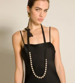 forte_forte glass necklace nero^ Jewels